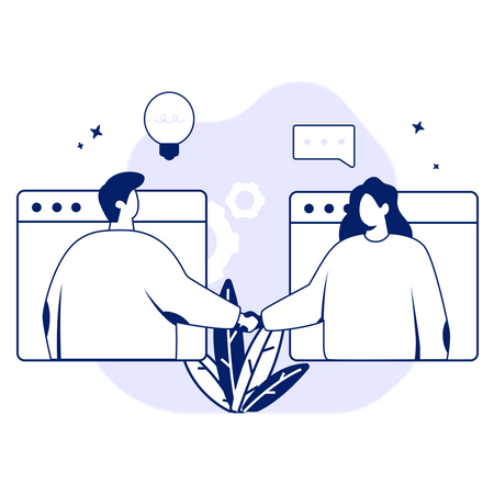 Business Collaboration  Illustration