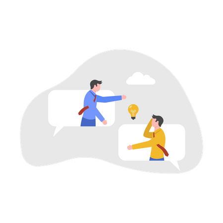 Business communication  Illustration