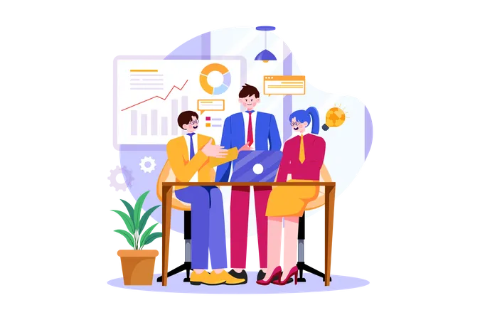 Business Activities Illustration Concept イラスト