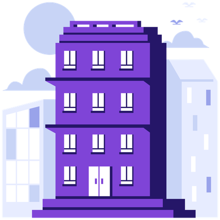 Business company building  Illustration