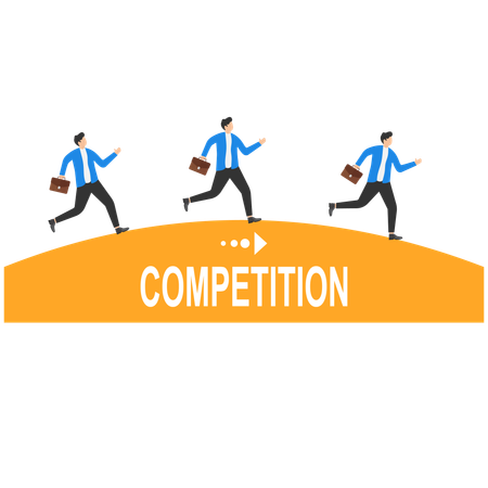 Business competition  Illustration