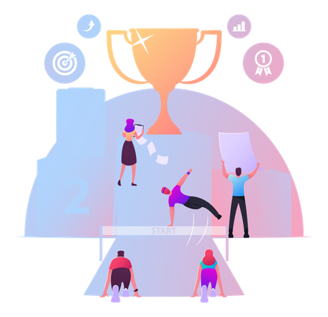 Business Competition Illustration