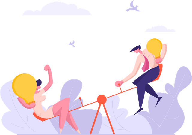 Business Competition Illustration