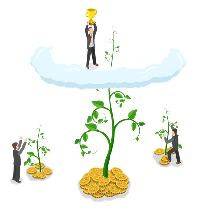 Business competition  Illustration