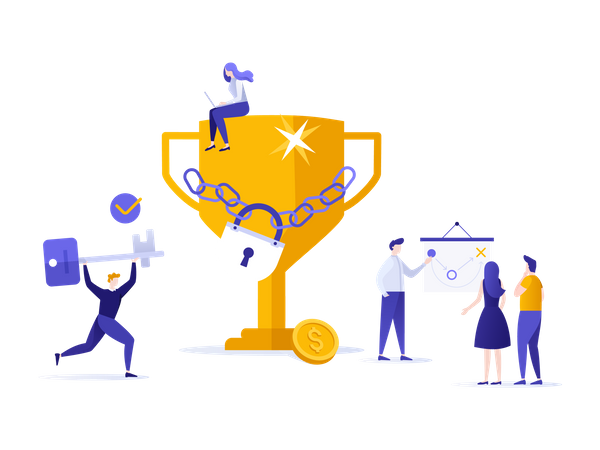 Business Competition  Illustration