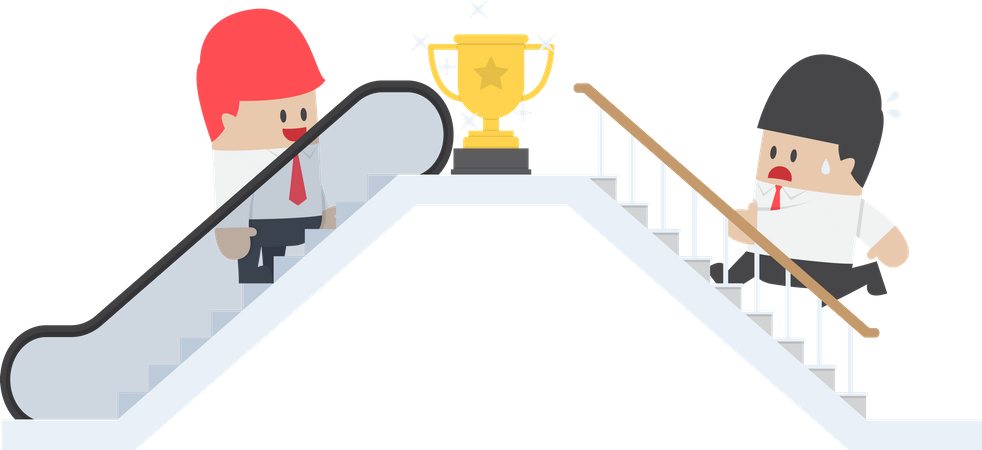 Business Competition  Illustration