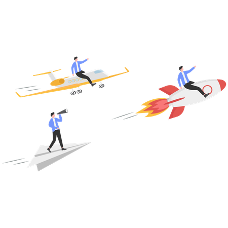Business competition  Illustration