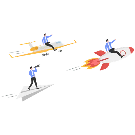 Business competition  Illustration