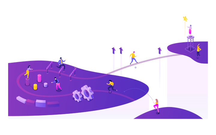 Business Competition  Illustration