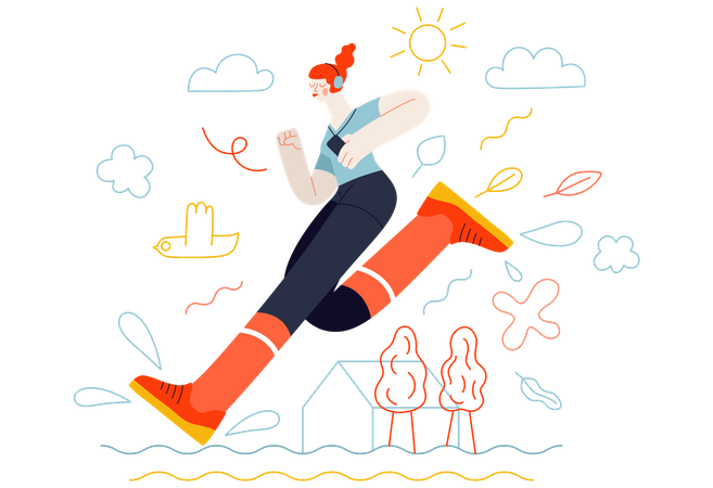 Business competition  Illustration