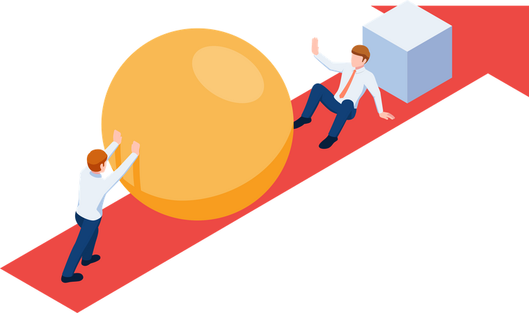 Business competition  Illustration