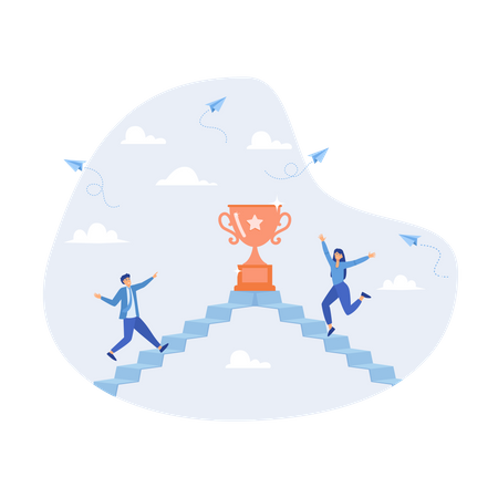 Business competition  Illustration