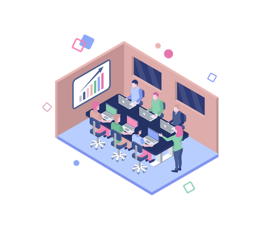 Business conference  Illustration