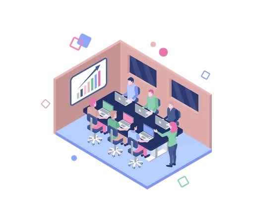 Business conference  Illustration