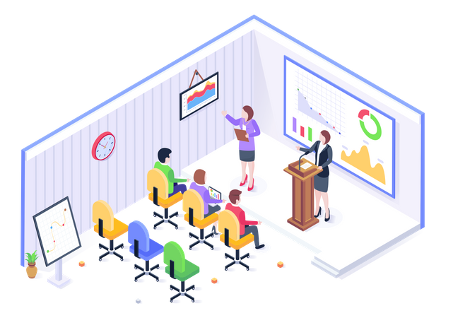 Business Conference  Illustration