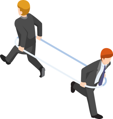 Business conflict Illustration