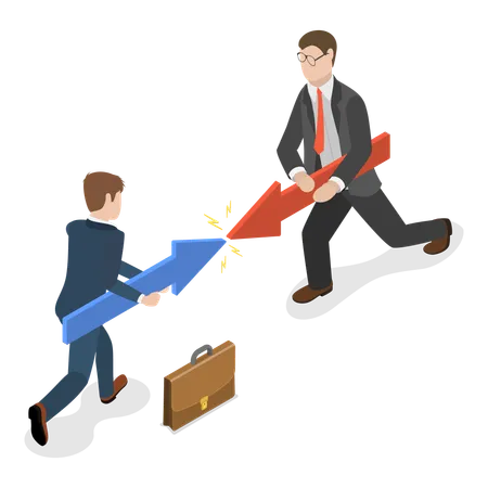 Business Conflict  Illustration