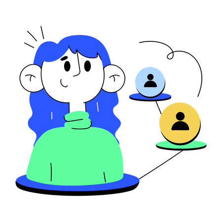 Business connection  イラスト