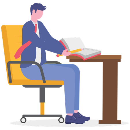 Business content writer  Illustration