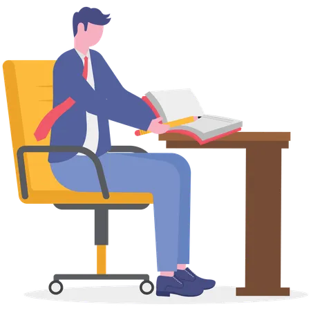 Business content writer  Illustration
