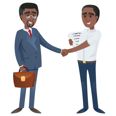 Business Contract Illustration