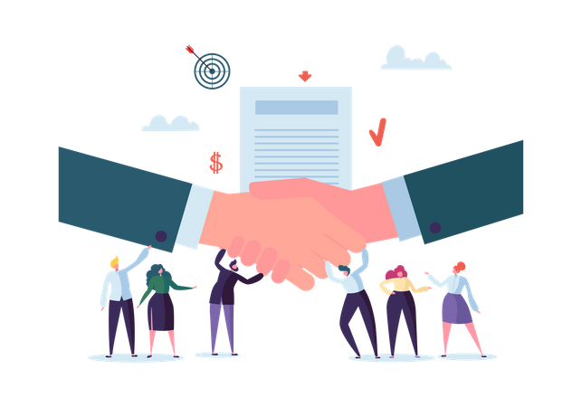 Business contract  Illustration