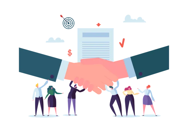 Business contract  Illustration