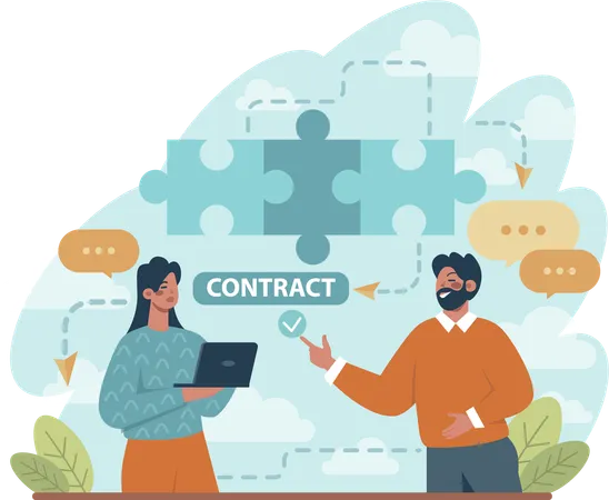 Business Contract Solution  Illustration