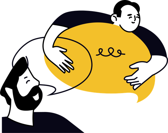 Business Conversation  Illustration