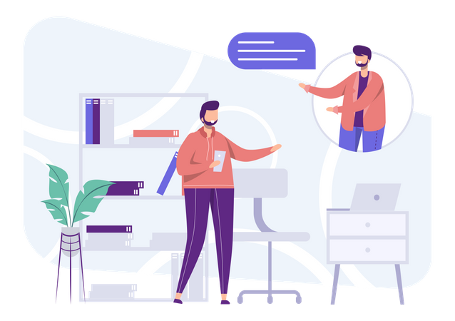 Business conversation  Illustration