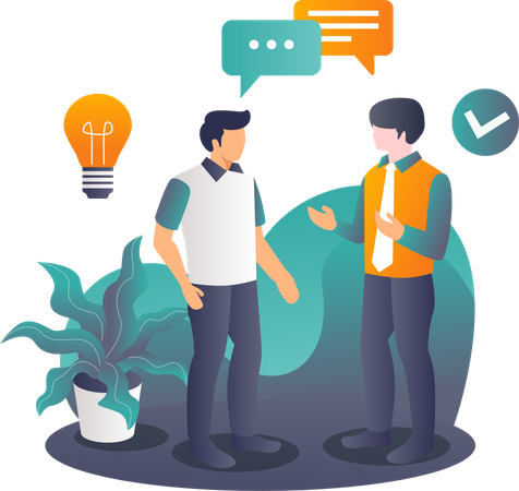 Business Conversation  Illustration
