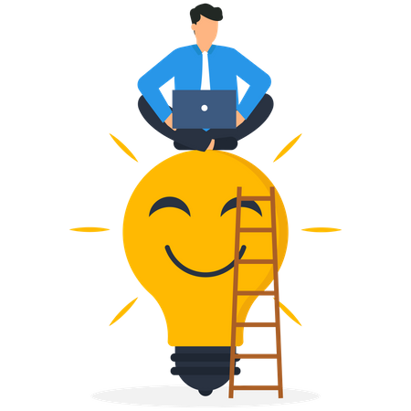 Business creative ideas at work  Illustration