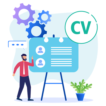 Business CV Illustration