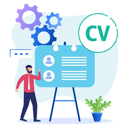 Business CV  Illustration