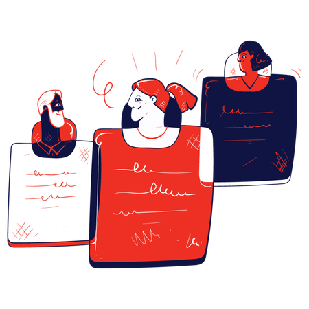 Business cv profile  Illustration