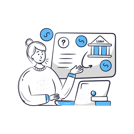 Business-Darlehen  Illustration