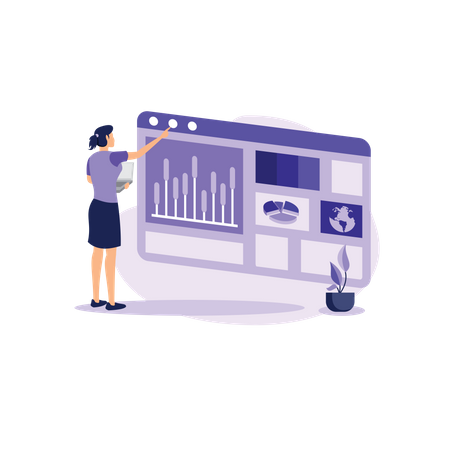 Business dashboard  Illustration