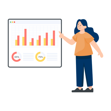 Business Dashboard  Illustration