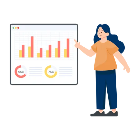 Business Dashboard  Illustration