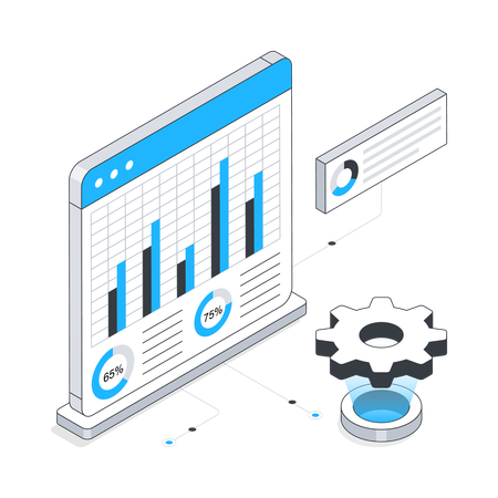 Business Dashboard  Illustration