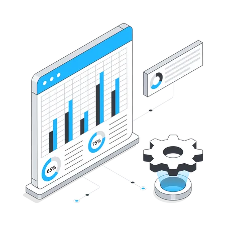 Business Dashboard  Illustration