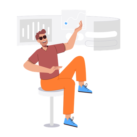 Business Dashboard  Illustration