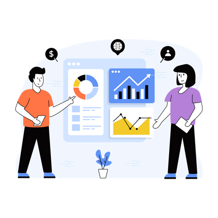 Business Dashboard  Illustration