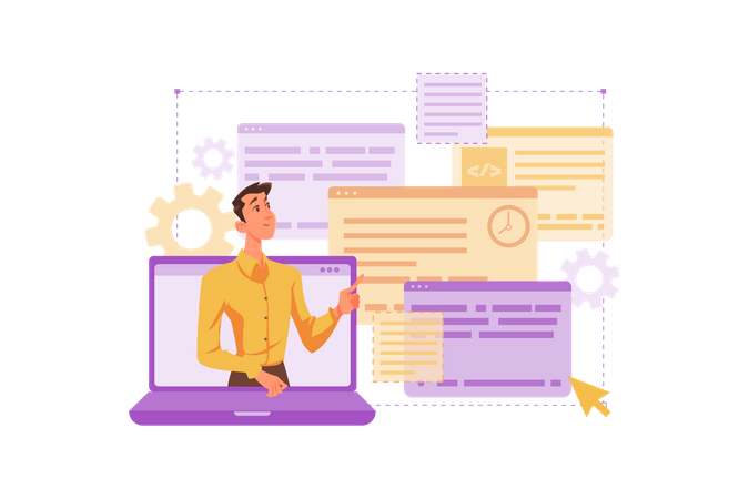 Business Dashboard  Illustration