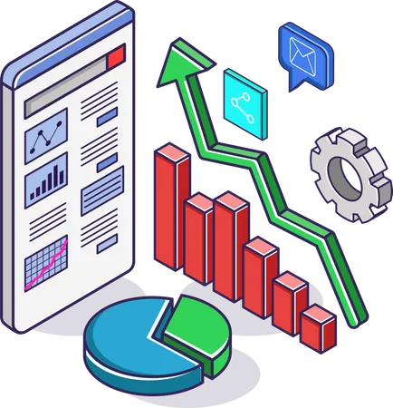 Investment Business Analysis Data Illustration