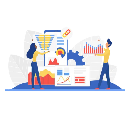 Business data analysis  Illustration