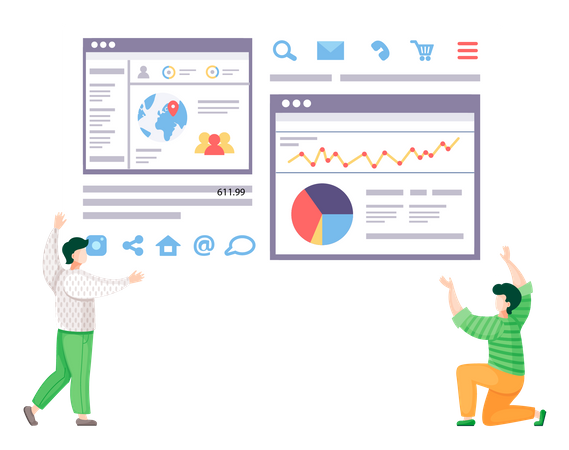 Business data analysis  Illustration