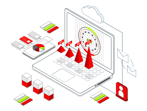 Business data analysis  Illustration