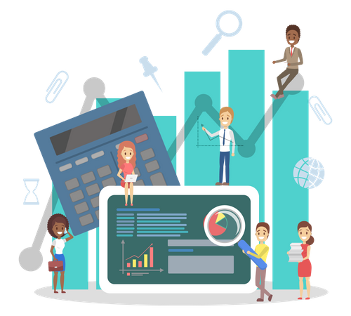 Business data analysis  Illustration