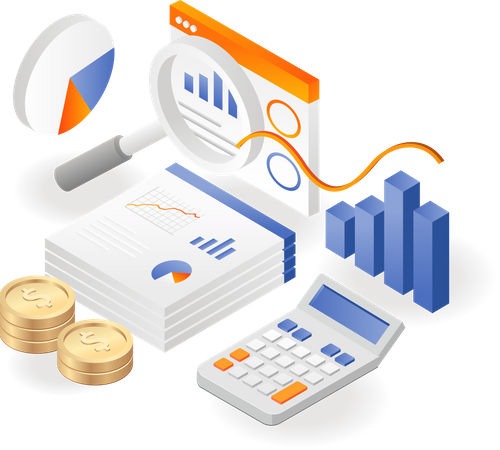 Business data analysis  Illustration